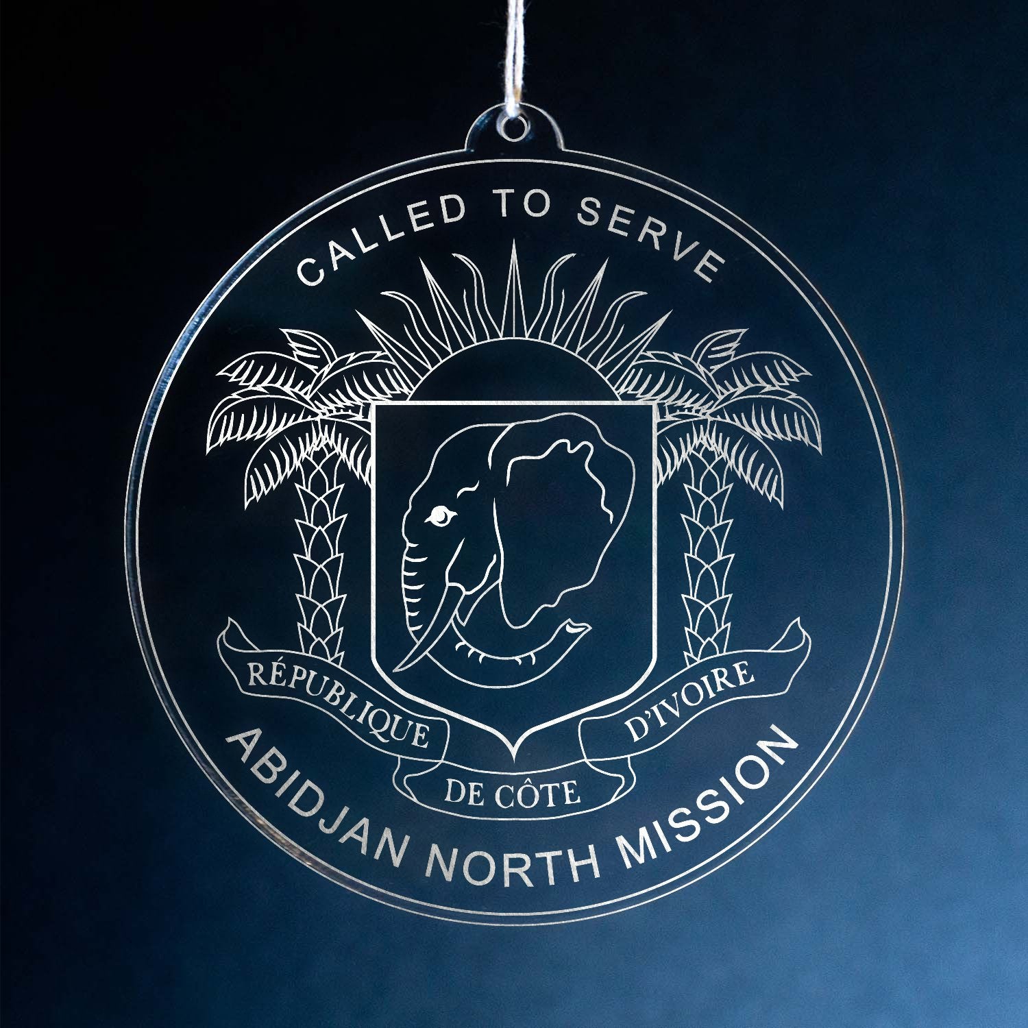 LDS Cote d'Ivoire Abidjan North Mission Christmas Ornament