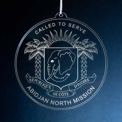 LDS Cote d'Ivoire Abidjan North Mission Christmas Ornament