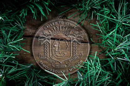 Côte d'Ivoire Yamoussoukro Mission Christmas Ornament - Latter-Day Saint LDS Missionary Gift - Book of Mormon