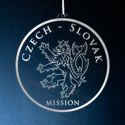 Czech - Slovak Mission (Prague) Christmas Ornament - Latter-Day Saint LDS Missionary Gift - Book of Mormon