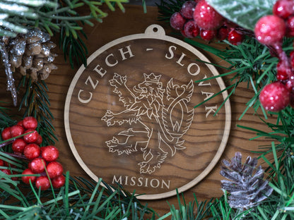 Czech - Slovak Mission (Prague) Christmas Ornament - Latter-Day Saint LDS Missionary Gift - Book of Mormon