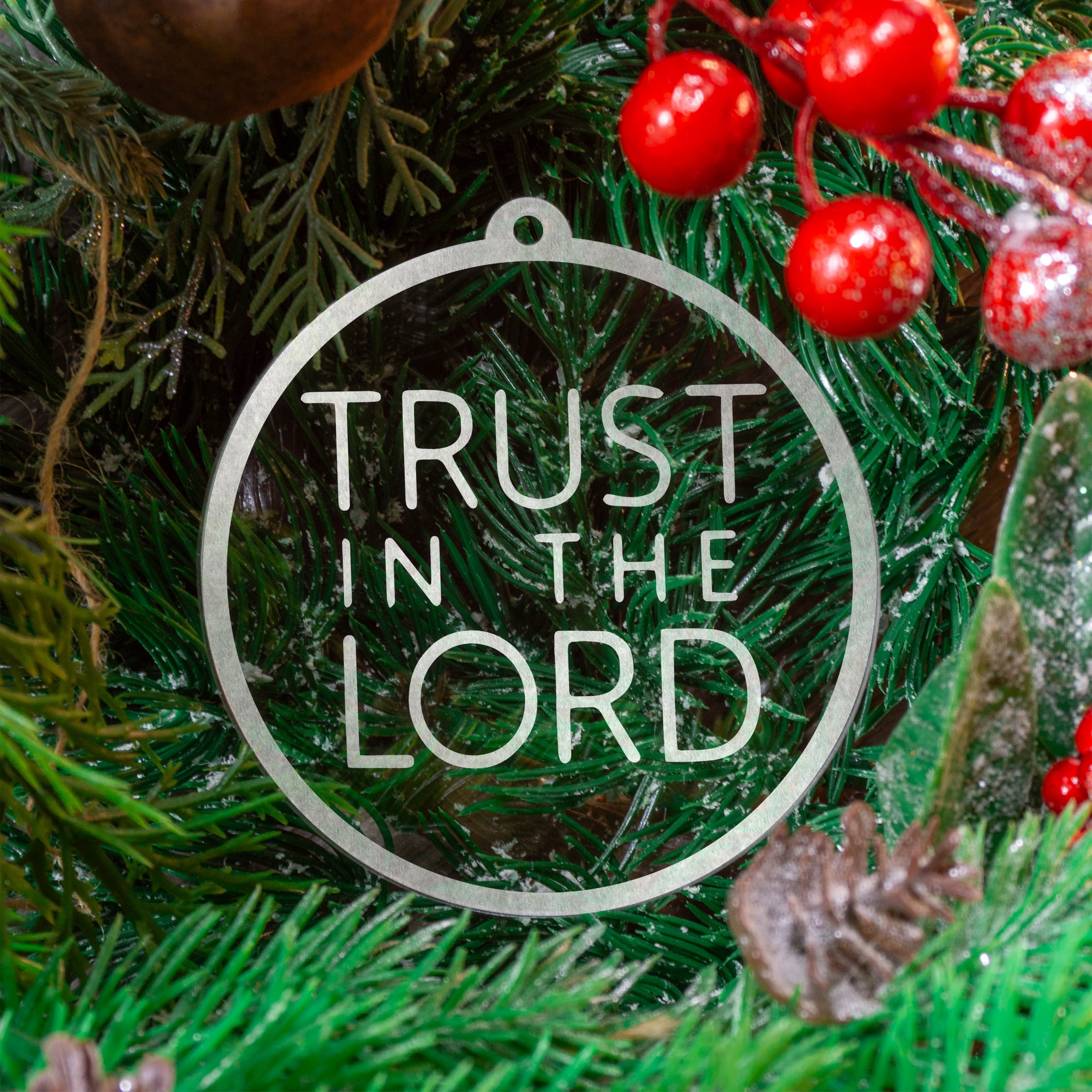 Set of Trust In The Lord Ornaments