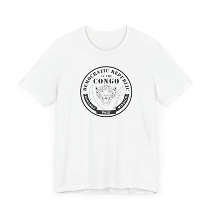 Democratic Republic of the Congo Kananga Mission Circular Monochrome Logo T-Shirt - Latter-Day Saint LDS Missionary Gift - Book of Mormon