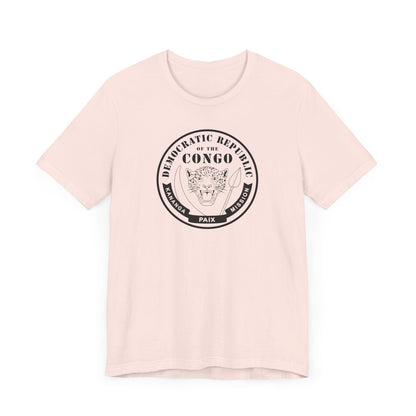 Democratic Republic of the Congo Kananga Mission Circular Monochrome Logo T-Shirt - Latter-Day Saint LDS Missionary Gift - Book of Mormon