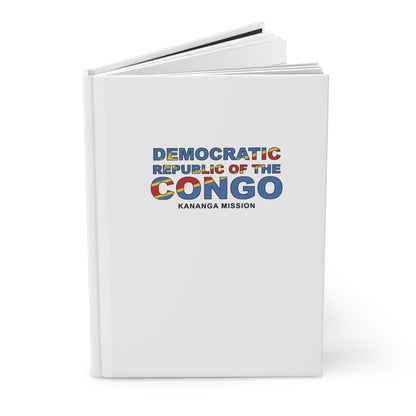 Democratic Republic of the Congo Kananga Mission Flag Title White Hardcover Journal Matte - Latter-Day Saint LDS Missionary Gift - Book of Mormon