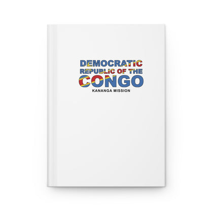 Democratic Republic of the Congo Kananga Mission Flag Title White Hardcover Journal Matte - Latter-Day Saint LDS Missionary Gift - Book of Mormon