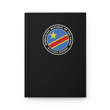 Democratic Republic of the Congo Kananga Mission Logo Design Black Hardcover Journal Matte - Latter-Day Saint LDS Missionary Gift - Book of Mormon