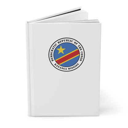 Democratic Republic of the Congo Kananga Mission Logo Design White Hardcover Journal Matte - Latter-Day Saint LDS Missionary Gift - Book of Mormon