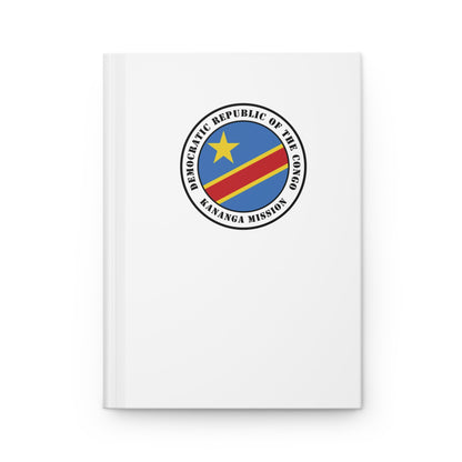 Democratic Republic of the Congo Kananga Mission Logo Design White Hardcover Journal Matte - Latter-Day Saint LDS Missionary Gift - Book of Mormon