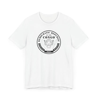 Democratic Republic of the Congo Kinshasa East Mission Circular Monochrome Logo T-Shirt - Latter-Day Saint LDS Missionary Gift - Book of Mormon