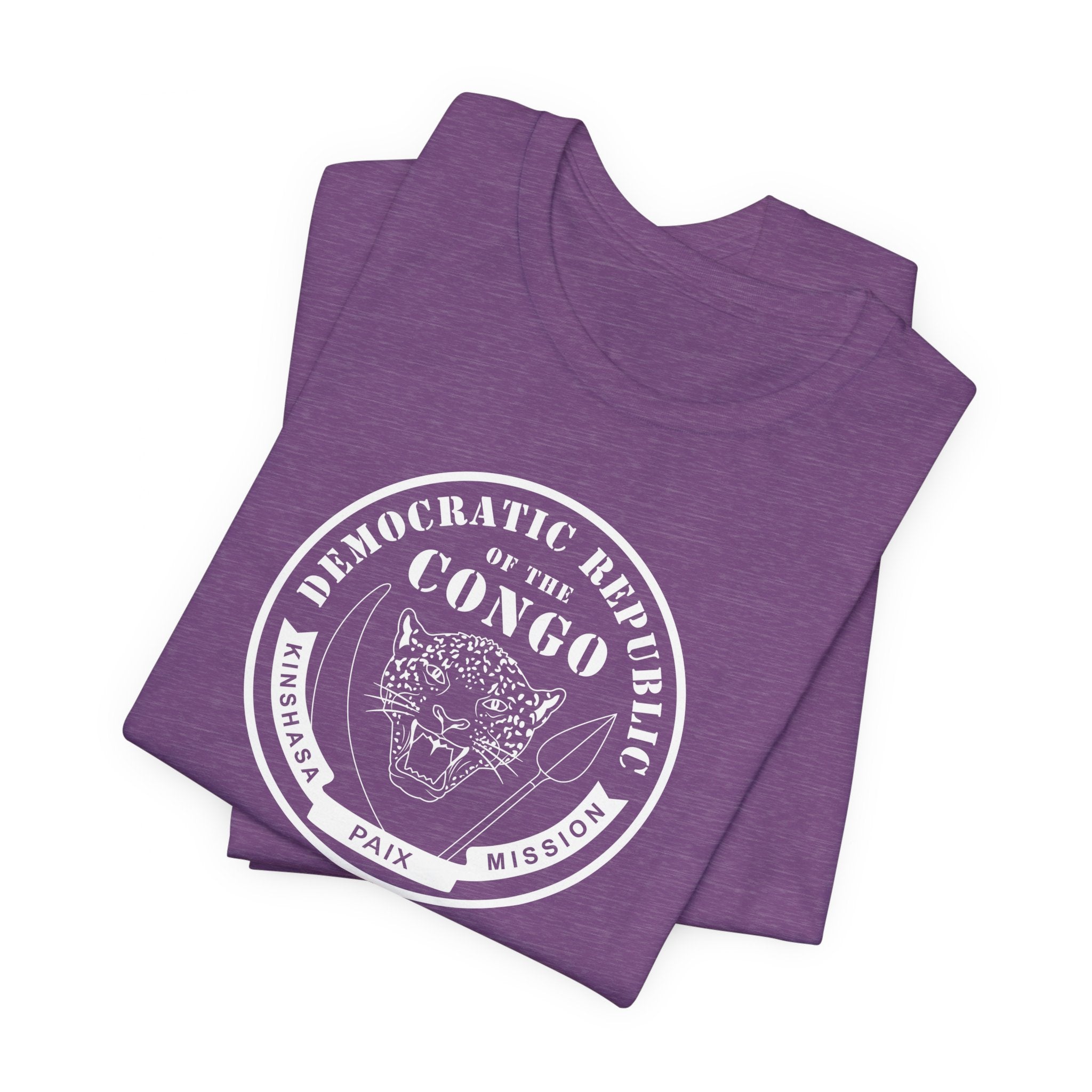 Democratic Republic of the Congo Kinshasa East Mission Circular Monochrome Logo T-Shirt - Mission Wishlist - LDS Missionary Gift Store