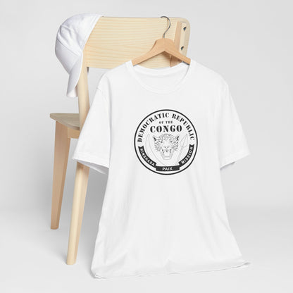 Democratic Republic of the Congo Kinshasa East Mission Circular Monochrome Logo T-Shirt - Mission Wishlist - LDS Missionary Gift Store