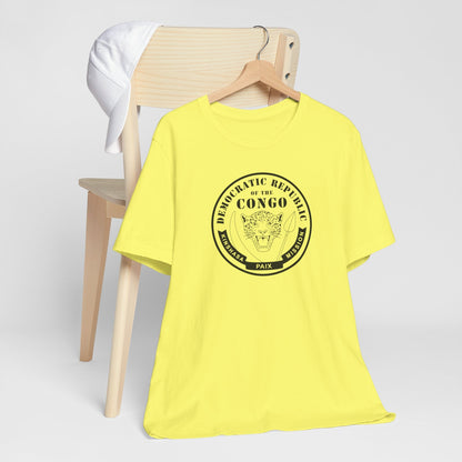 Democratic Republic of the Congo Kinshasa East Mission Circular Monochrome Logo T-Shirt - Mission Wishlist - LDS Missionary Gift Store