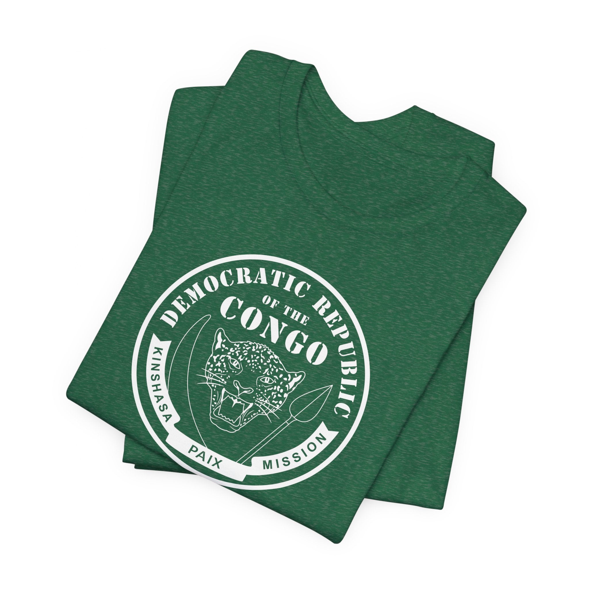 Democratic Republic of the Congo Kinshasa East Mission Circular Monochrome Logo T-Shirt - Mission Wishlist - LDS Missionary Gift Store