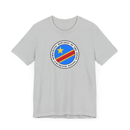 Democratic Republic of the Congo Lubumbashi Mission Flag Logo (White Border) T-shirt - Latter-Day Saint LDS Missionary Gift - Book of Mormon