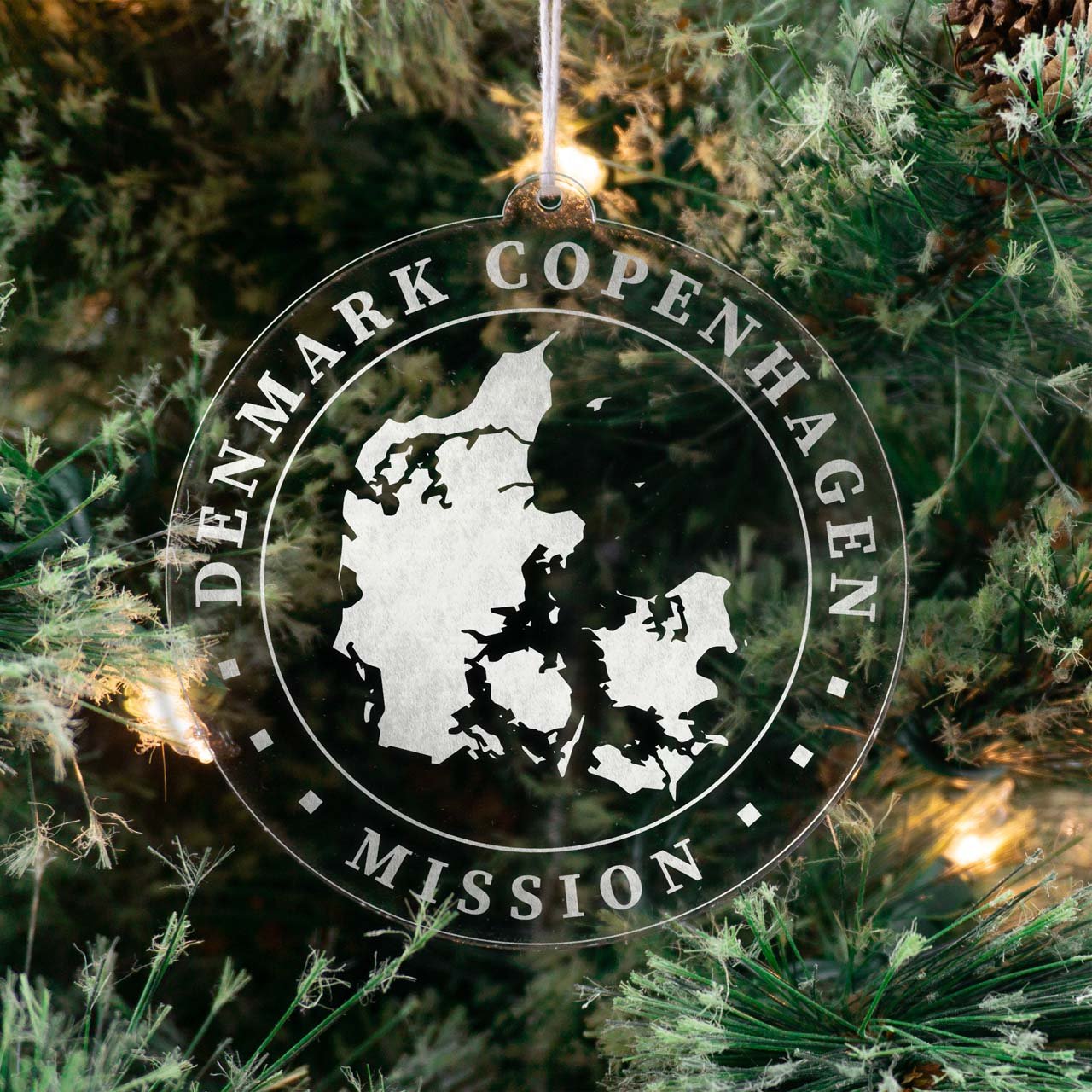 Denmark Copenhagen Mission Christmas Ornament - Latter-Day Saint LDS Missionary Gift - Book of Mormon