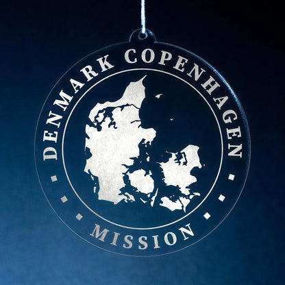 Denmark Copenhagen Mission Christmas Ornament - Latter-Day Saint LDS Missionary Gift - Book of Mormon