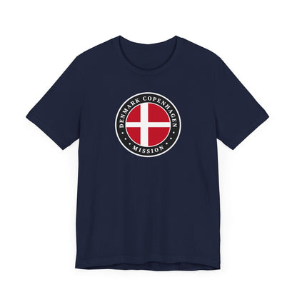 Denmark Copenhagen Mission Flag Logo (Black Border) T-shirt - Latter-Day Saint LDS Missionary Gift - Book of Mormon