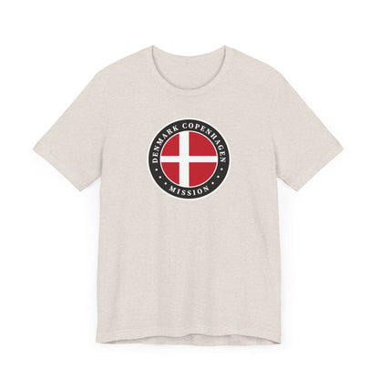 Denmark Copenhagen Mission Flag Logo (Black Border) T-shirt - Latter-Day Saint LDS Missionary Gift - Book of Mormon