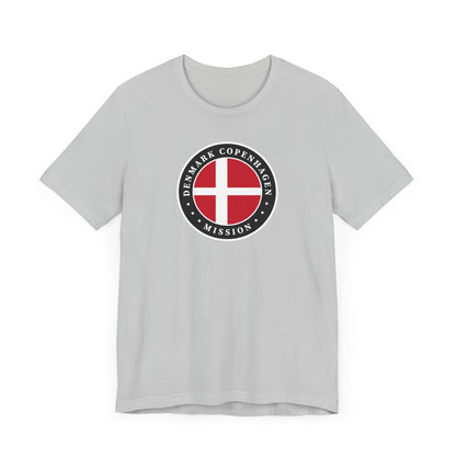 Denmark Copenhagen Mission Flag Logo (Black Border) T-shirt - Latter-Day Saint LDS Missionary Gift - Book of Mormon