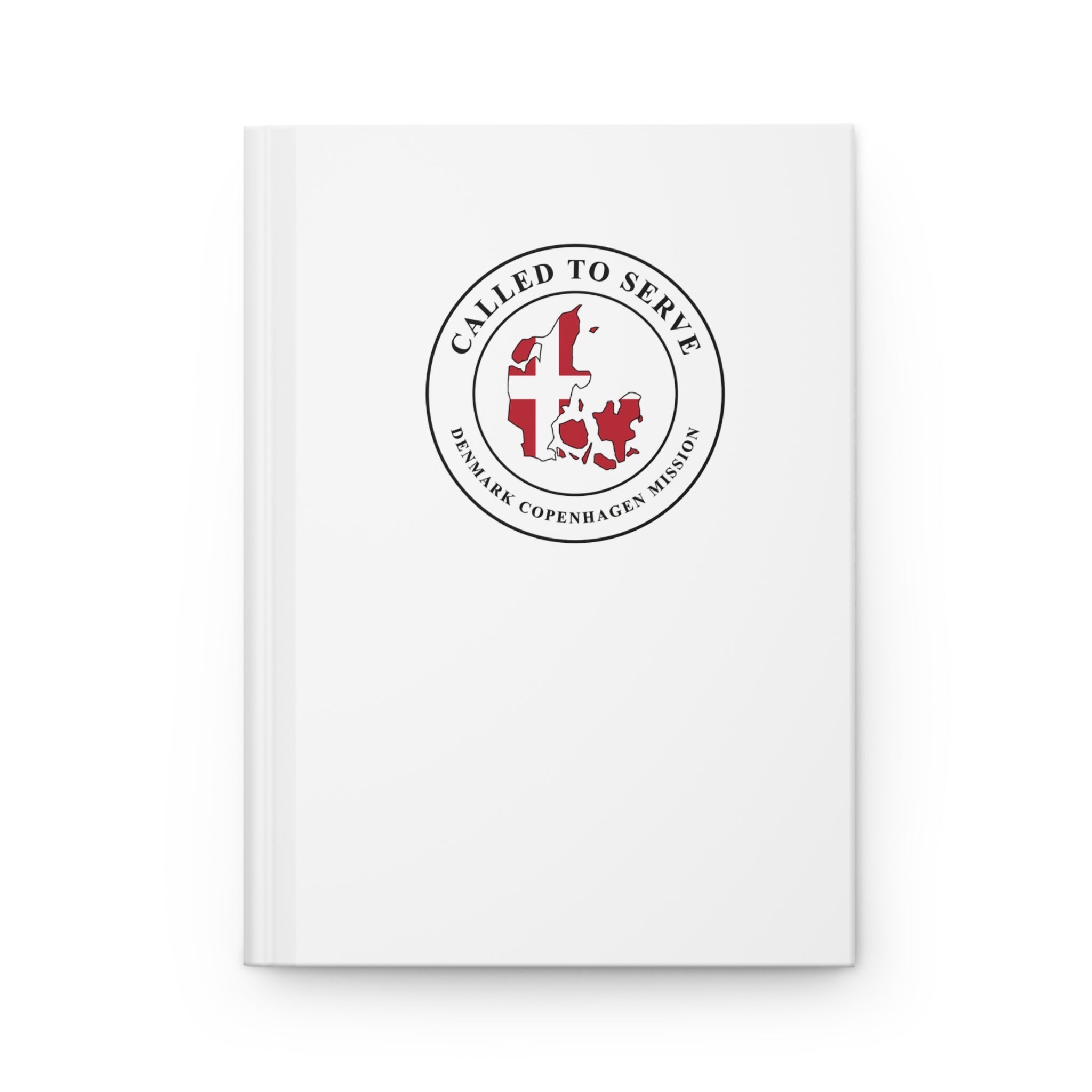 Denmark Copenhagen Mission Flag Map Called to Serve White Hardcover Journal Matte - Latter-Day Saint LDS Missionary Gift - Book of Mormon