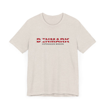 Denmark Copenhagen Mission Flag Title T-shirt - Latter-Day Saint LDS Missionary Gift - Book of Mormon