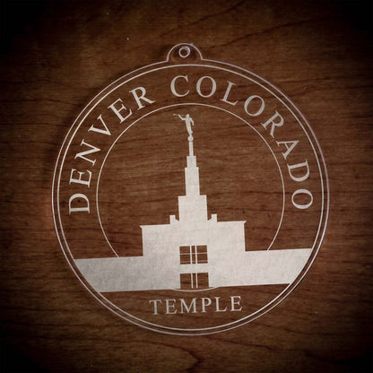 Denver Colorado Temple Christmas Ornament - Latter-Day Saint LDS Missionary Gift - Book of Mormon