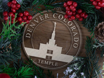 Denver Colorado Temple Christmas Ornament - Latter-Day Saint LDS Missionary Gift - Book of Mormon