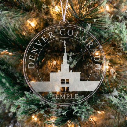 Denver Colorado Temple Christmas Ornament - Latter-Day Saint LDS Missionary Gift - Book of Mormon