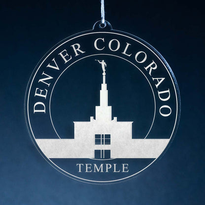 Denver Colorado Temple Christmas Ornament - Latter-Day Saint LDS Missionary Gift - Book of Mormon