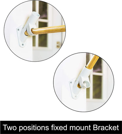 G128 Two Position Fixed Wall Mount Bracket For Flag (NO Flagpole, NO Flag included)