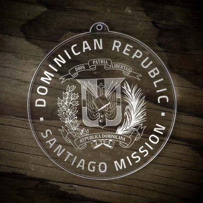 Dominican Republic Santiago Mission Christmas Ornament - Latter-Day Saint LDS Missionary Gift - Book of Mormon