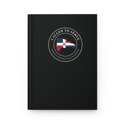 Dominican Republic Santiago Mission Flag Map Called to Serve Black Hardcover Journal Matte - Mission Wishlist - LDS Missionary Gift Store