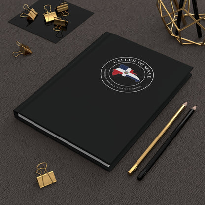 Dominican Republic Santiago Mission Flag Map Called to Serve Black Hardcover Journal Matte - Mission Wishlist - LDS Missionary Gift Store