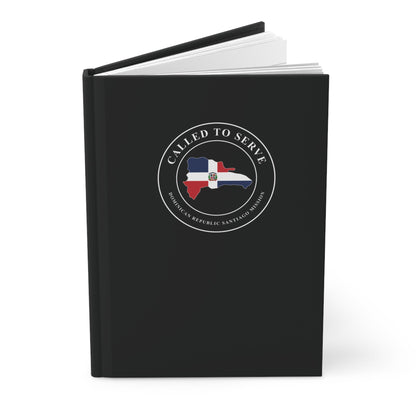 Dominican Republic Santiago Mission Flag Map Called to Serve Black Hardcover Journal Matte - Mission Wishlist - LDS Missionary Gift Store
