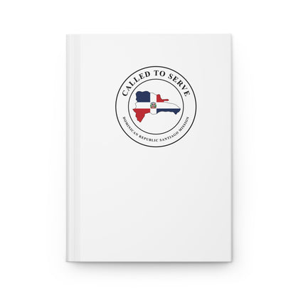 Dominican Republic Santiago Mission Flag Map Called to Serve White Hardcover Journal Matte - Latter-Day Saint LDS Missionary Gift - Book of Mormon