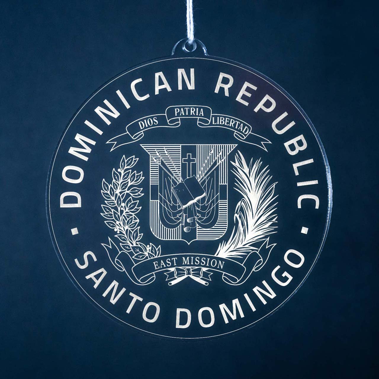 Dominican Republic Santo Domingo East Mission Christmas Ornament - Latter-Day Saint LDS Missionary Gift - Book of Mormon