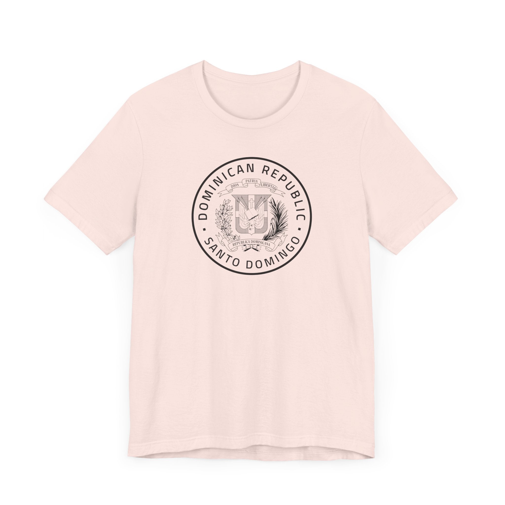 Dominican Republic Santo Domingo East Mission Circular Monochrome Logo T-Shirt - Latter-Day Saint LDS Missionary Gift - Book of Mormon