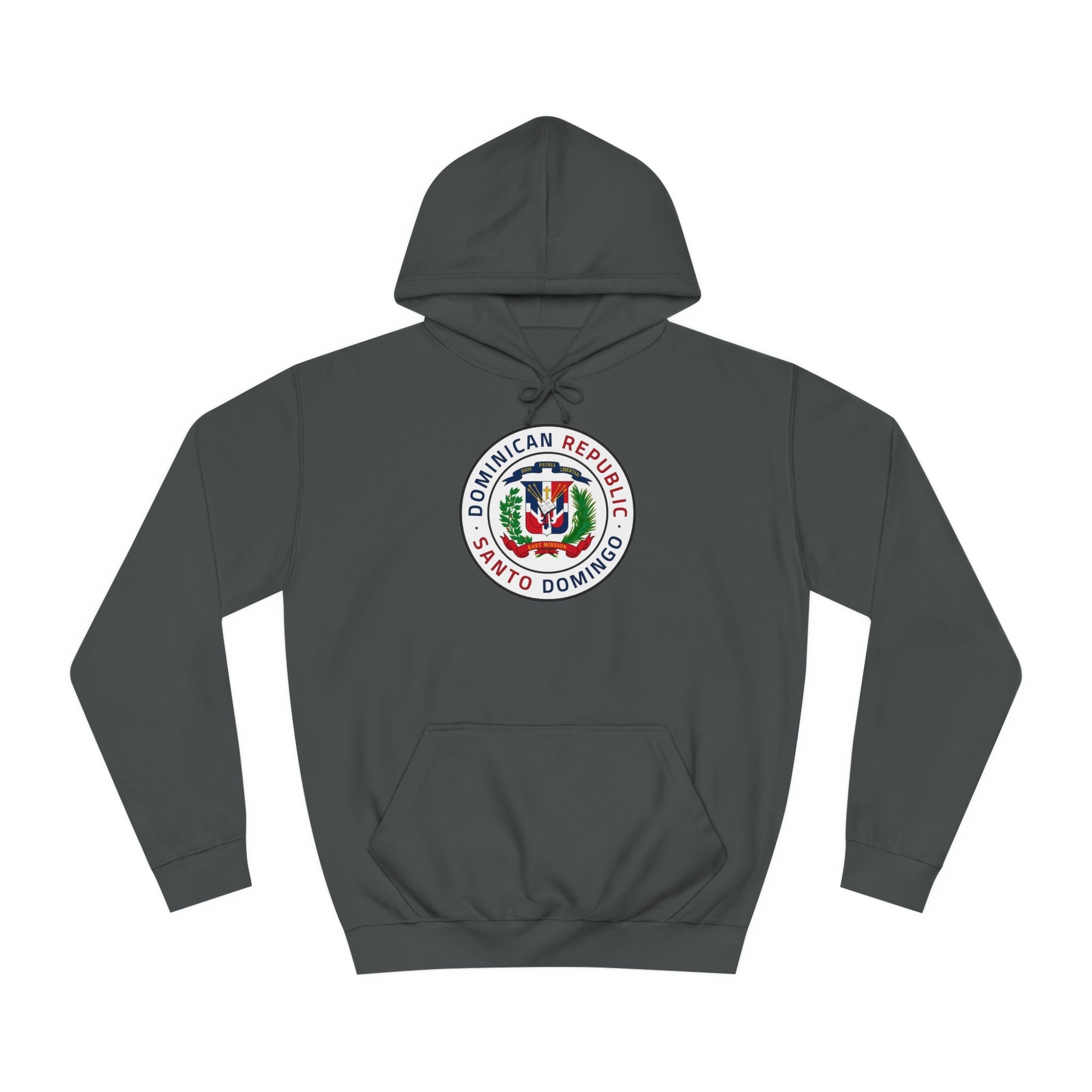 Dominican Republic Santo Domingo East Mission Flag Logo (White Border) College Hoodie