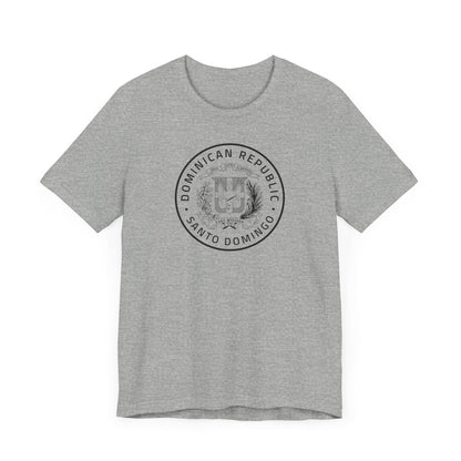 Dominican Republic Santo Domingo Mission Circular Monochrome Logo T-Shirt - Latter-Day Saint LDS Missionary Gift - Book of Mormon