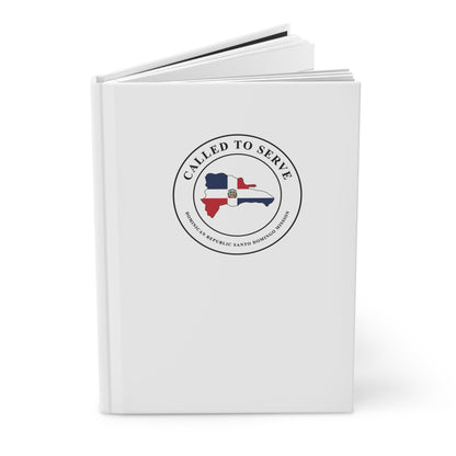 Dominican Republic Santo Domingo Mission Flag Map Called to Serve White Hardcover Journal Matte - Latter-Day Saint LDS Missionary Gift - Book of Mormon