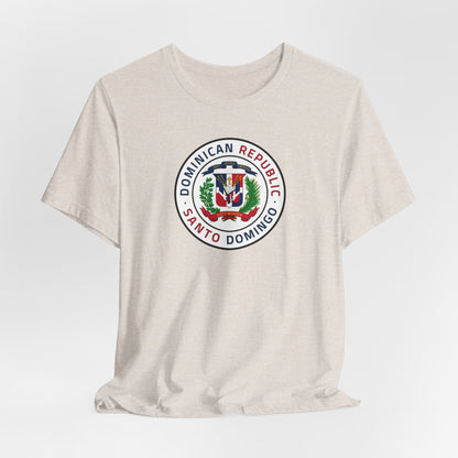 Dominican Republic Santo Domingo West Mission Flag Logo (White Border) T-shirt - Latter-Day Saint LDS Missionary Gift - Book of Mormon