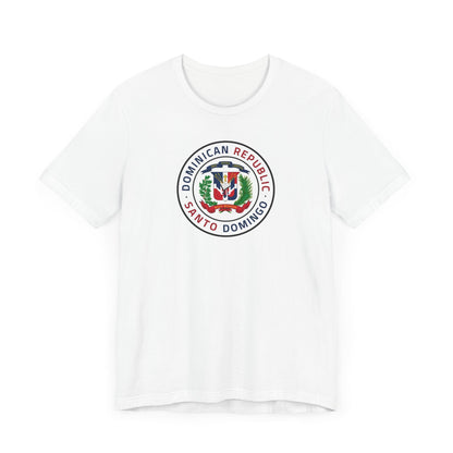 Dominican Republic Santo Domingo West Mission Flag Logo (White Border) T-shirt - Latter-Day Saint LDS Missionary Gift - Book of Mormon