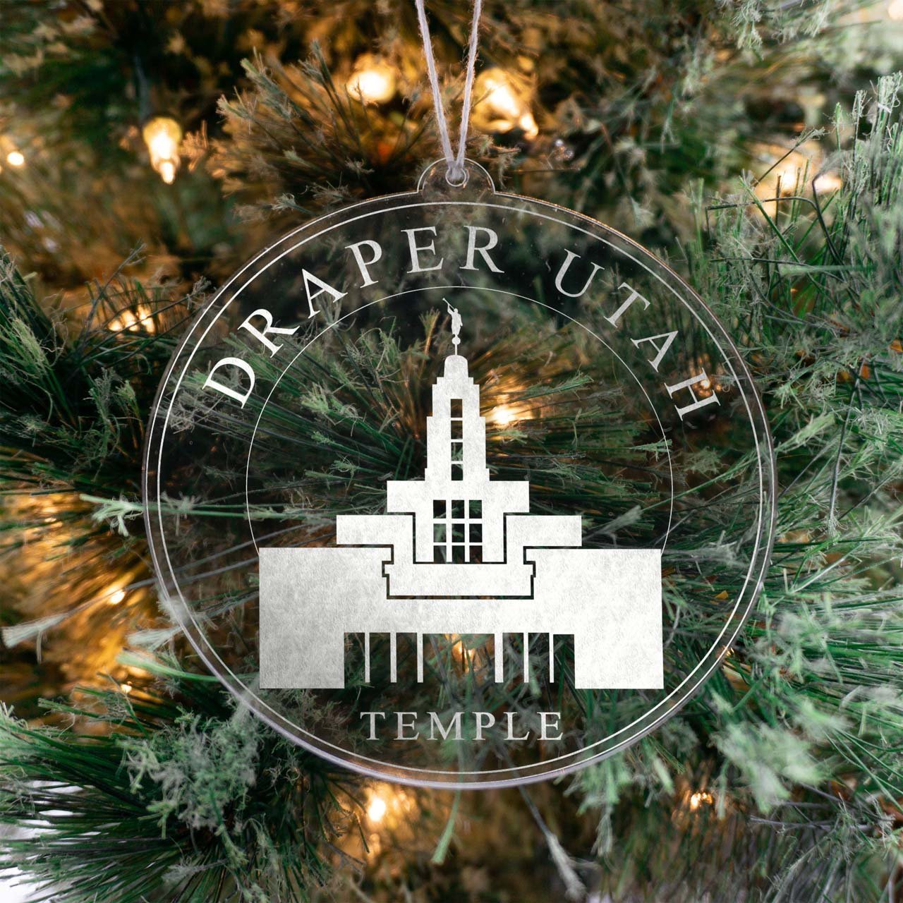 Draper Utah Temple Christmas Ornament - Latter-Day Saint LDS Missionary Gift - Book of Mormon