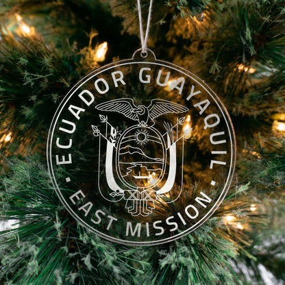 Ecuador Guayaquil East Mission Christmas Ornament - Latter-Day Saint LDS Missionary Gift - Book of Mormon