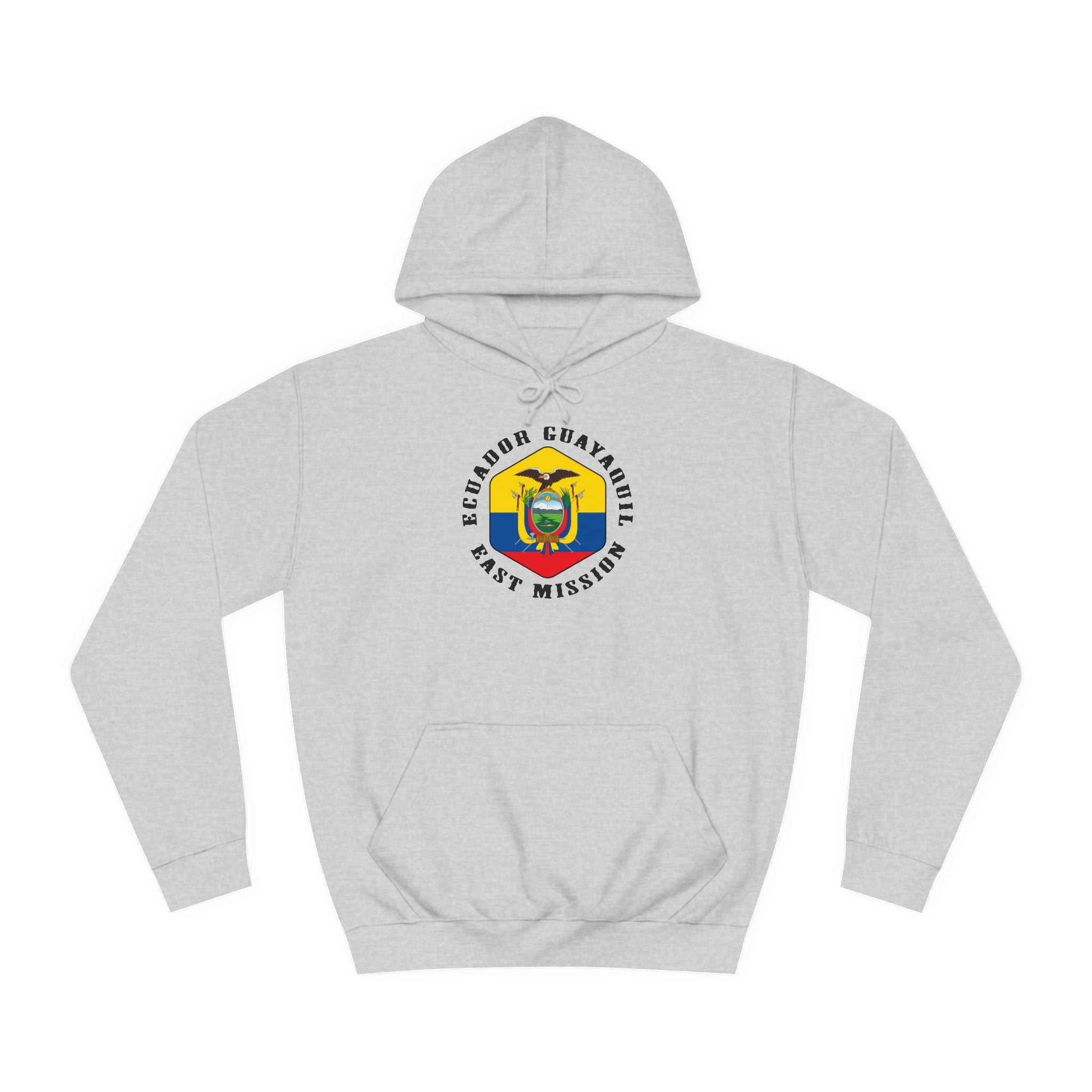 Ecuador Guayaquil East Mission Flag Logo (Black Border) College Hoodie