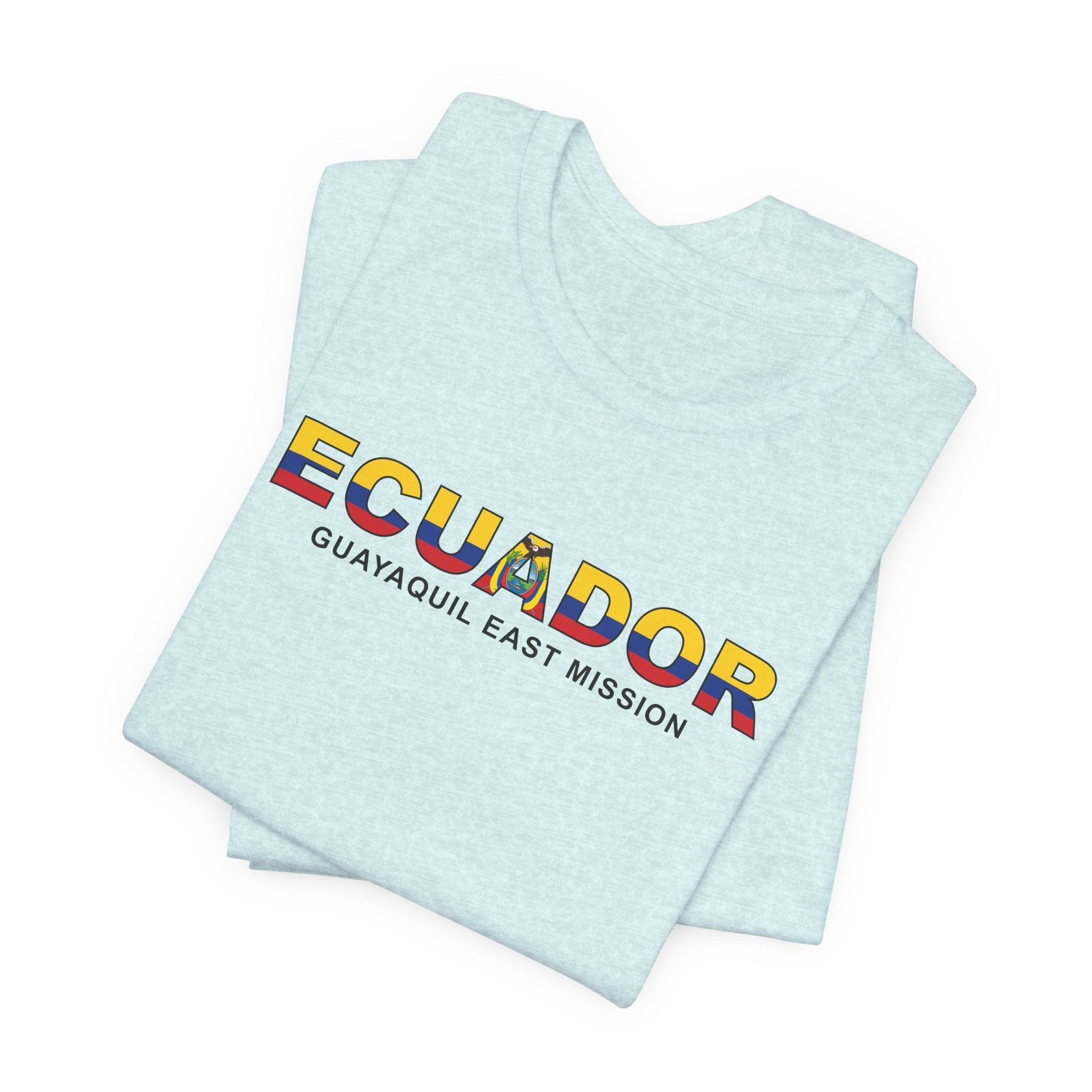 Ecuador Guayaquil East Mission Flag Title T-shirt - Latter-Day Saint LDS Missionary Gift - Book of Mormon