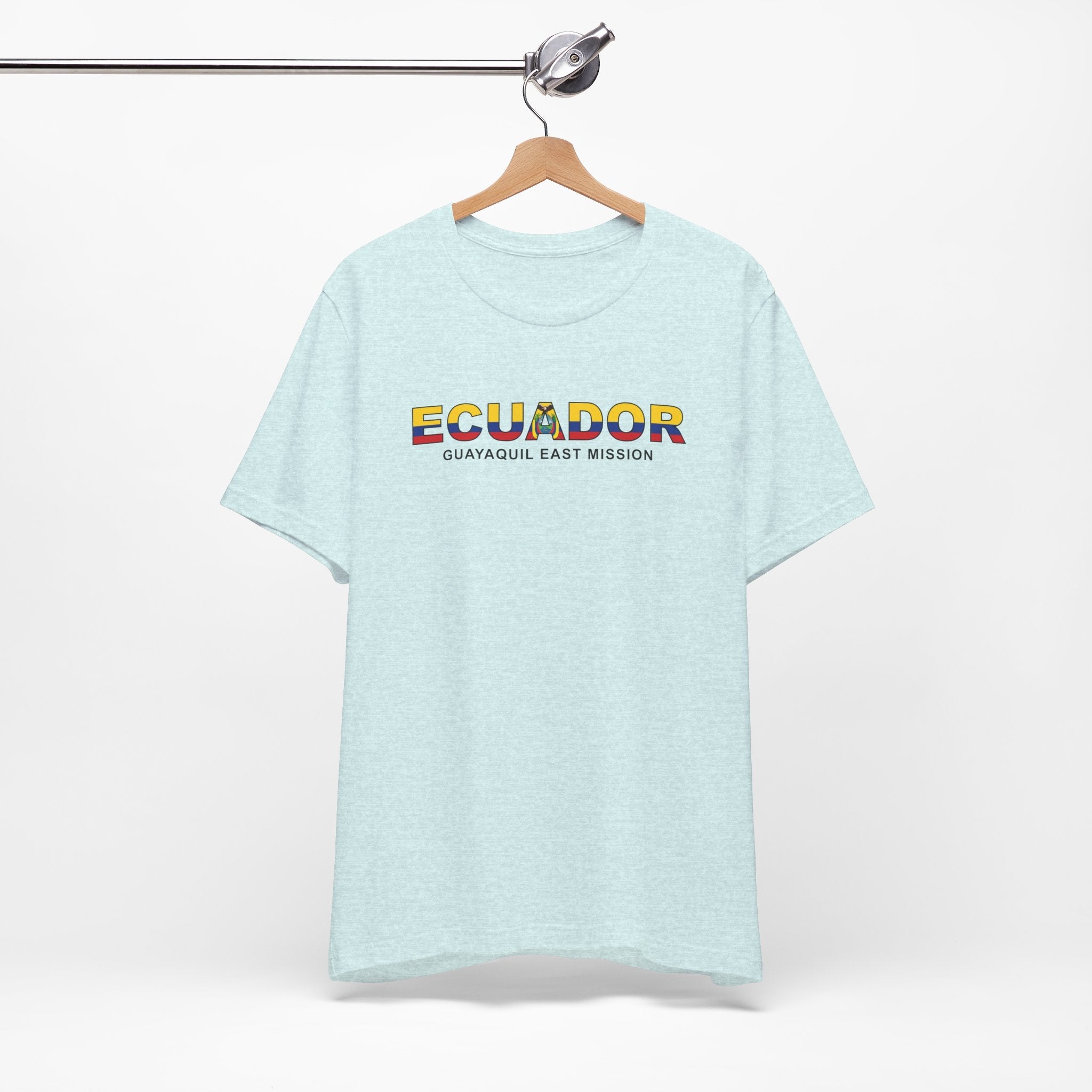 Ecuador Guayaquil East Mission Flag Title T-shirt - Latter-Day Saint LDS Missionary Gift - Book of Mormon