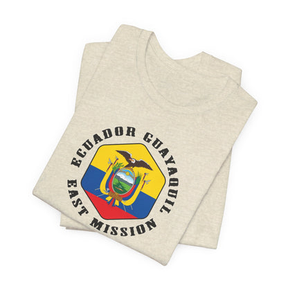 Ecuador Guayaquil East Mission Hexagonal Flag T-shirt - Latter-Day Saint LDS Missionary Gift - Book of Mormon