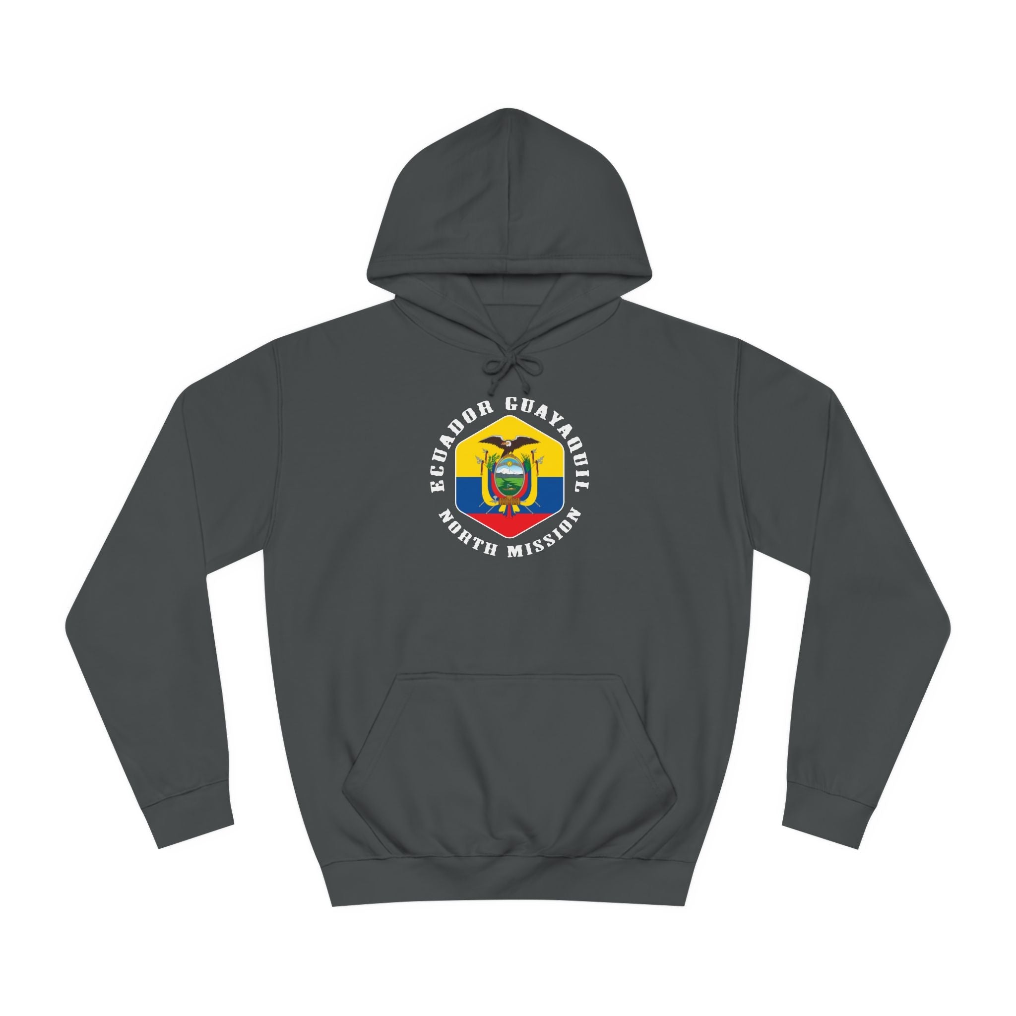 Ecuador Guayaquil North Mission Flag Logo (White Border) College Hoodie - Latter-Day Saint LDS Missionary Gift - Book of Mormon